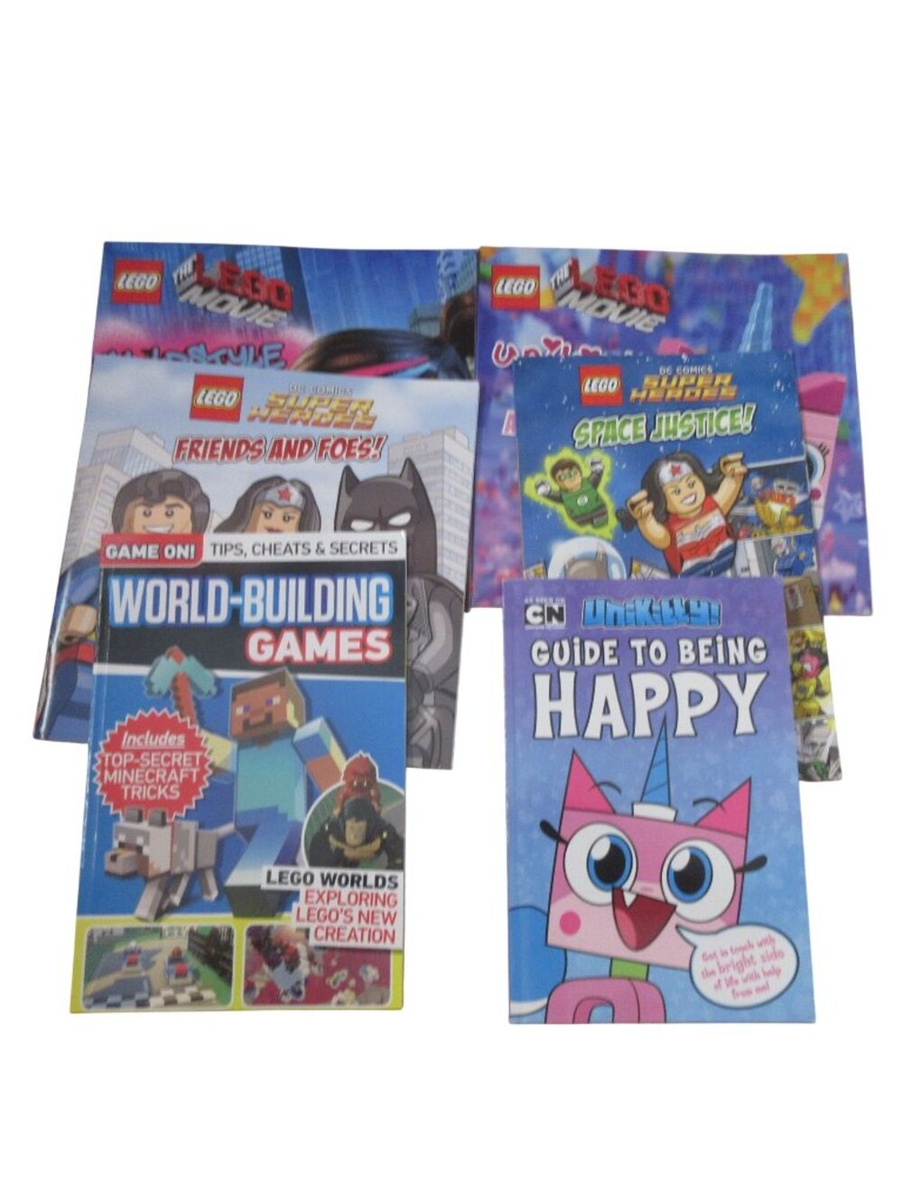 Lot of 6 Lego Movie / Superheroes Children's Paperback Books